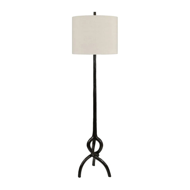 Crestview Collection Creed Floor Lamp With Linen Shade