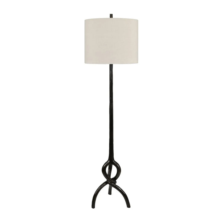 Crestview Collection Creed Floor Lamp With Linen Shade