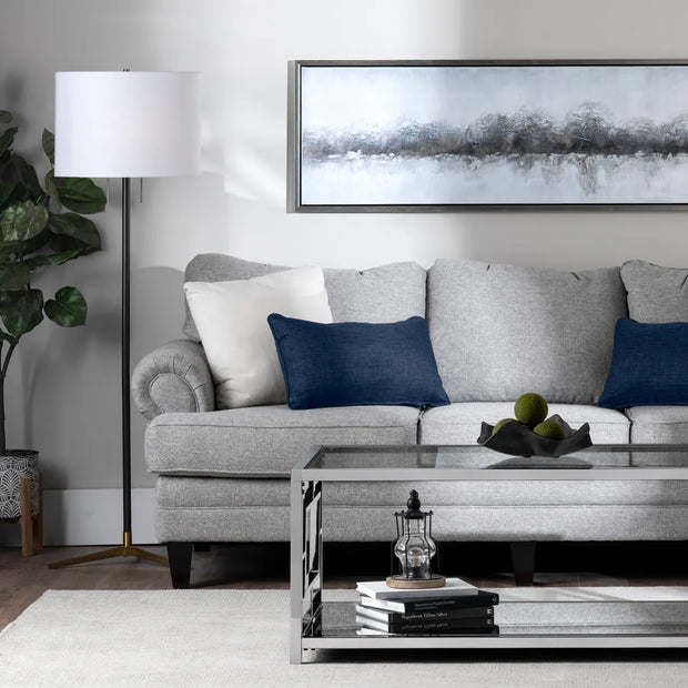 Crestview Collection Veda Blackened Bronze And Brass Floor Lamp