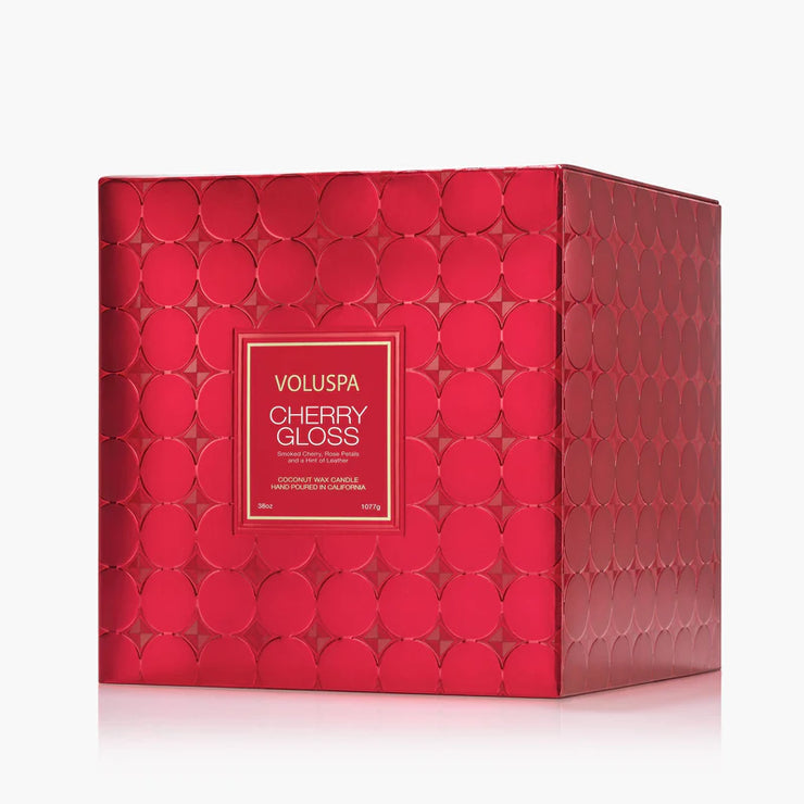 Voluspa Cherry Gloss 3 Wick Hearth Candle ~ 38oz