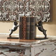 Uttermost Bulldogs Bronze with Dark Gray Glaze Cast Iron Bookends