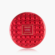 Voluspa Cherry Gloss 3 Wick Tin Candle ~ 38oz