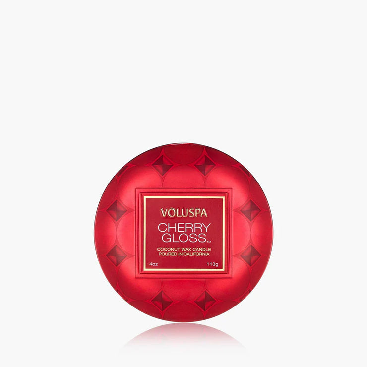 Voluspa Cherry Gloss Mini Tin Candle