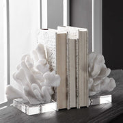 Uttermost Charbel Faux White Coral Bookends