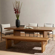 Four Hands Eaton Dining Table ~ Amber Oak Wood Finish