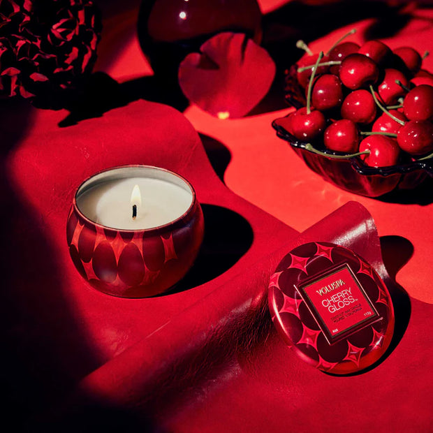 Voluspa Cherry Gloss Mini Tin Candle