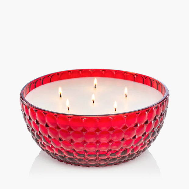 Voluspa Cherry Gloss 6 Wick Bowl Candle ~85 oz