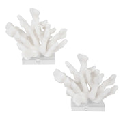 Uttermost Charbel Faux White Coral Bookends