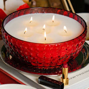 Voluspa Cherry Gloss 6 Wick Bowl Candle ~85 oz
