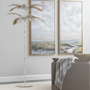 Crestview Collection Carmichael Coastal Palm Floor Lamp
