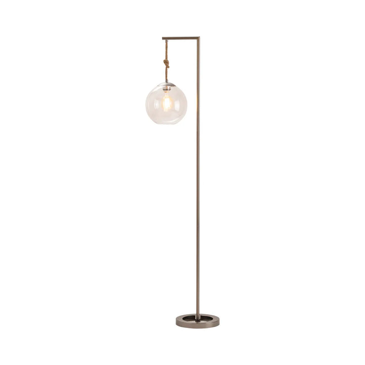 Crestview Collection Brooks Blown Glass Globe Floor Lamp