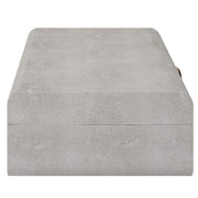 Uttermost Lalique White Faux Shagreen Decorative Box