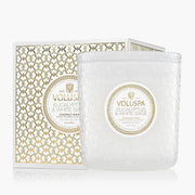 Voluspa Eucalyptus and White Sage Boxed Luxe Candle ~30oz