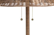 Crestview Collection Finnegan Rattan Floor Lamp