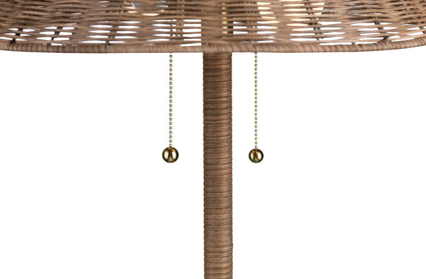 Crestview Collection Finnegan Rattan Floor Lamp