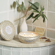 Voluspa Eucalyptus and White Sage 3 Wick Tin Candle ~12oz