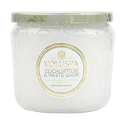 Voluspa Eucalyptus and White Sage Petite Jar Candle ~4.5oz
