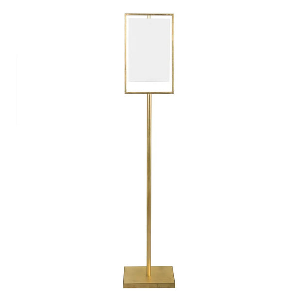 Crestview Collection Huxley Stunning Gold Leaf Floor Lamp