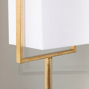Crestview Collection Huxley Stunning Gold Leaf Floor Lamp