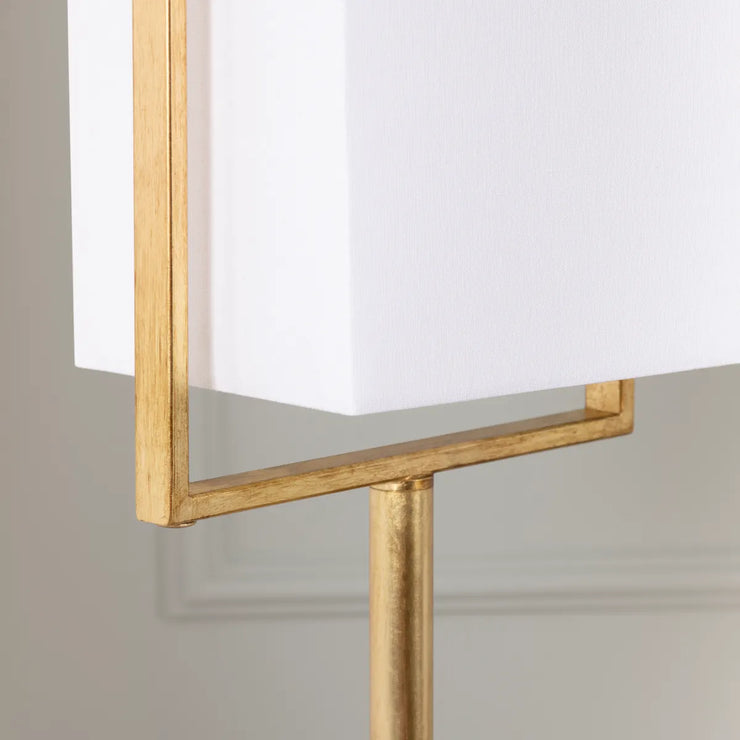 Crestview Collection Huxley Stunning Gold Leaf Floor Lamp