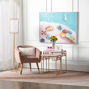 Crestview Collection Huxley Stunning Gold Leaf Floor Lamp