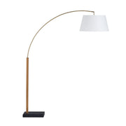Crestview Collection Arden Black Marble Base Floor Lamp
