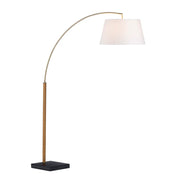 Crestview Collection Arden Black Marble Base Floor Lamp