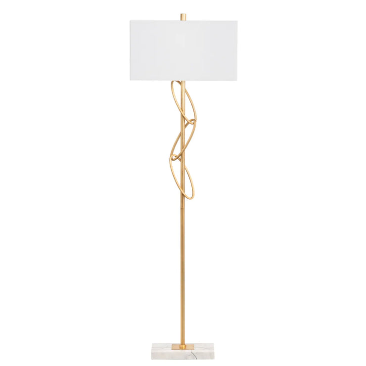 Crestview Collection Ringo Gold Linked Floor Lamp