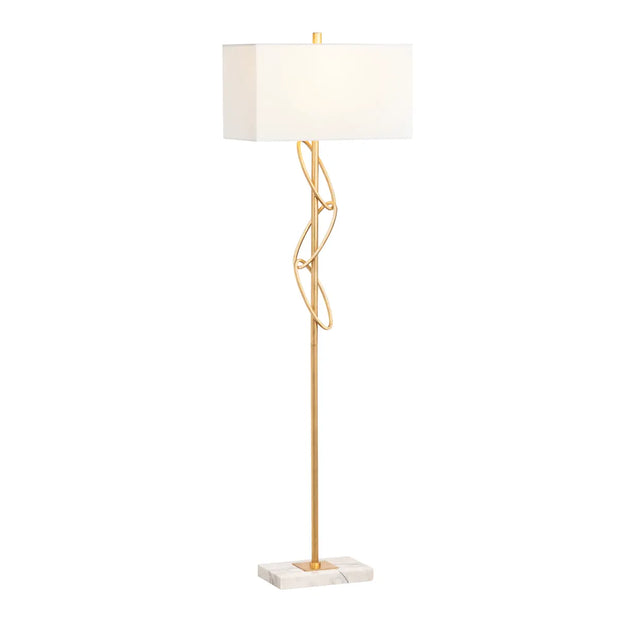 Crestview Collection Ringo Gold Linked Floor Lamp