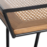 Crestview Collection Burnside Rattan and Wood Coffee Table