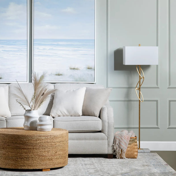 Crestview Collection Ringo Gold Linked Floor Lamp