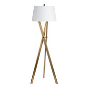 Crestview Collection Ezra Warm Walnut Finish Floor Lamp