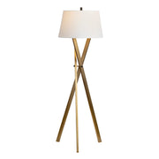Crestview Collection Ezra Warm Walnut Finish Floor Lamp