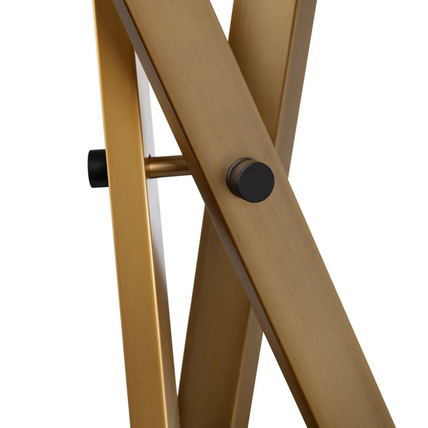 Crestview Collection Ezra Warm Walnut Finish Floor Lamp