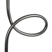 Crestview Collection Villeroy Modern Polished Gunmetal Finish Floor Lamp