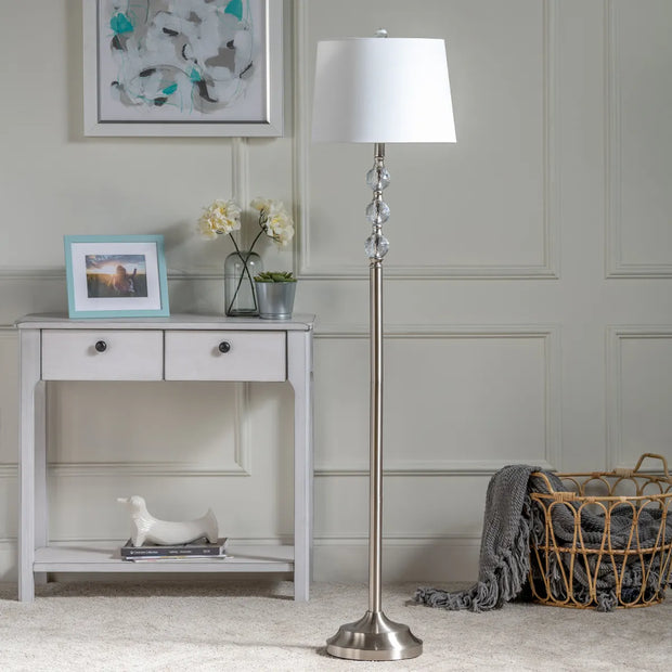Crestview Collection Herndon Crystal Floor Lamp