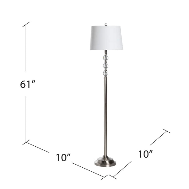 Crestview Collection Herndon Crystal Floor Lamp