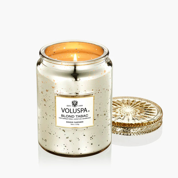Voluspa Blond Tabac Large Jar Candle ~ 18oz