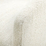 Moe's Home Collection Barrow White Mist Performance Boucle Rolling Dining Chair