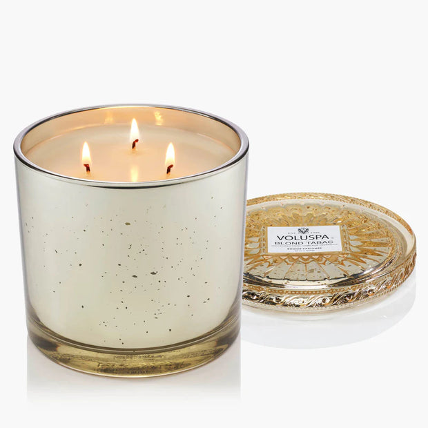 Voluspa Blond Tabac 3 Wick Maison Candle ~36oz