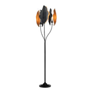 Crestview Collection Wynter Black And Gold Finished Floor Lamp