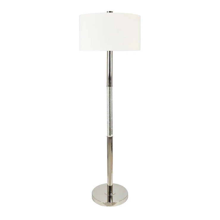 Crestview Collection Angelia Silver Floor Lamp