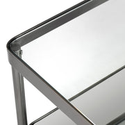 Crestview Collection Lowery Glass and Iron Rectangular Coffee Table