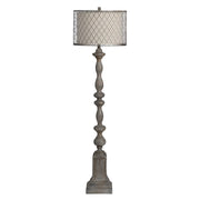 Crestview Collection Rivoire Antique Graywash Finish Floor Lamp