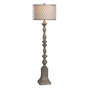Crestview Collection Rivoire Antique Graywash Finish Floor Lamp
