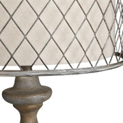 Crestview Collection Rivoire Antique Graywash Finish Floor Lamp