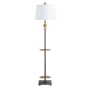 Crestview Collection Chapman Dark Bronze And Vintage Brass Floor Lamp