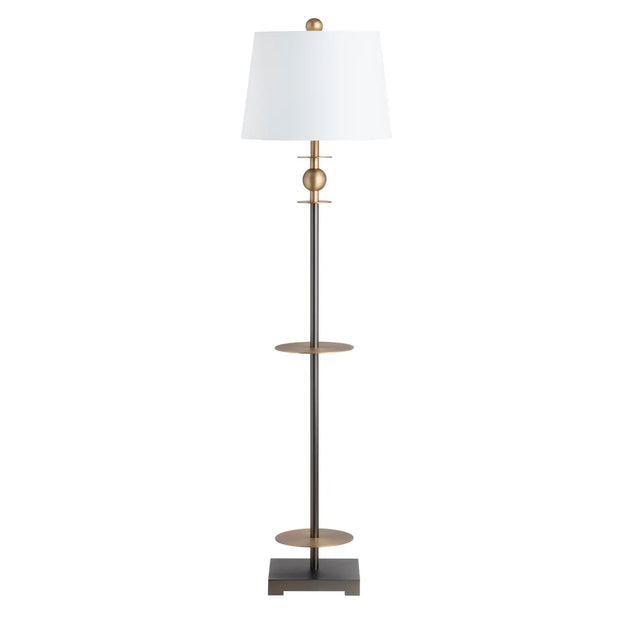 Crestview Collection Chapman Dark Bronze And Vintage Brass Floor Lamp