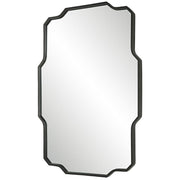 Uttermost Casmus Matte Black Contemporary Mirror