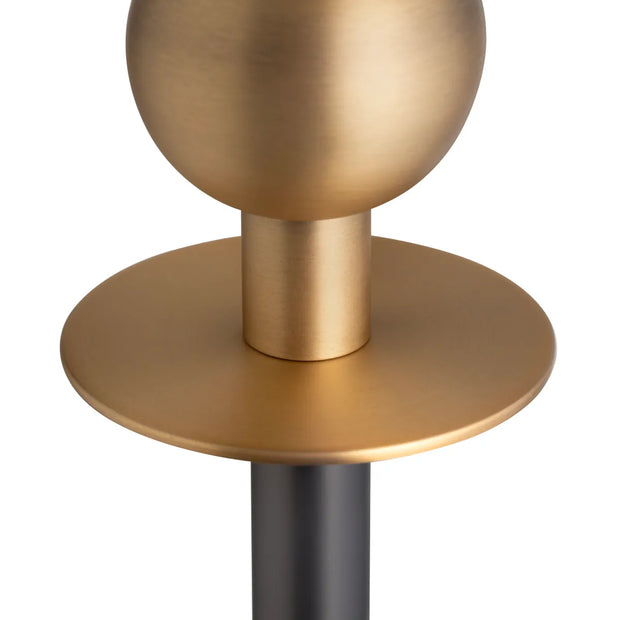 Crestview Collection Chapman Dark Bronze And Vintage Brass Floor Lamp